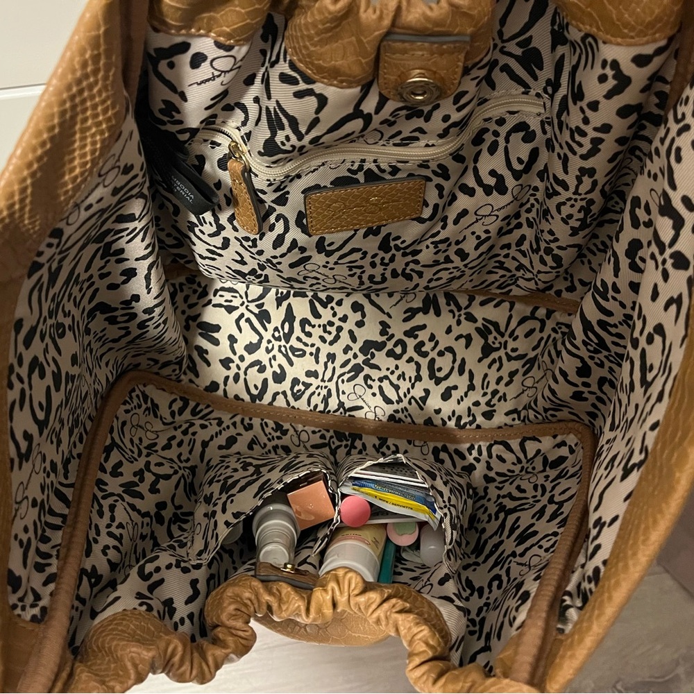 Jessica Simpson Brown Textured Tote - Picture 2 of 2